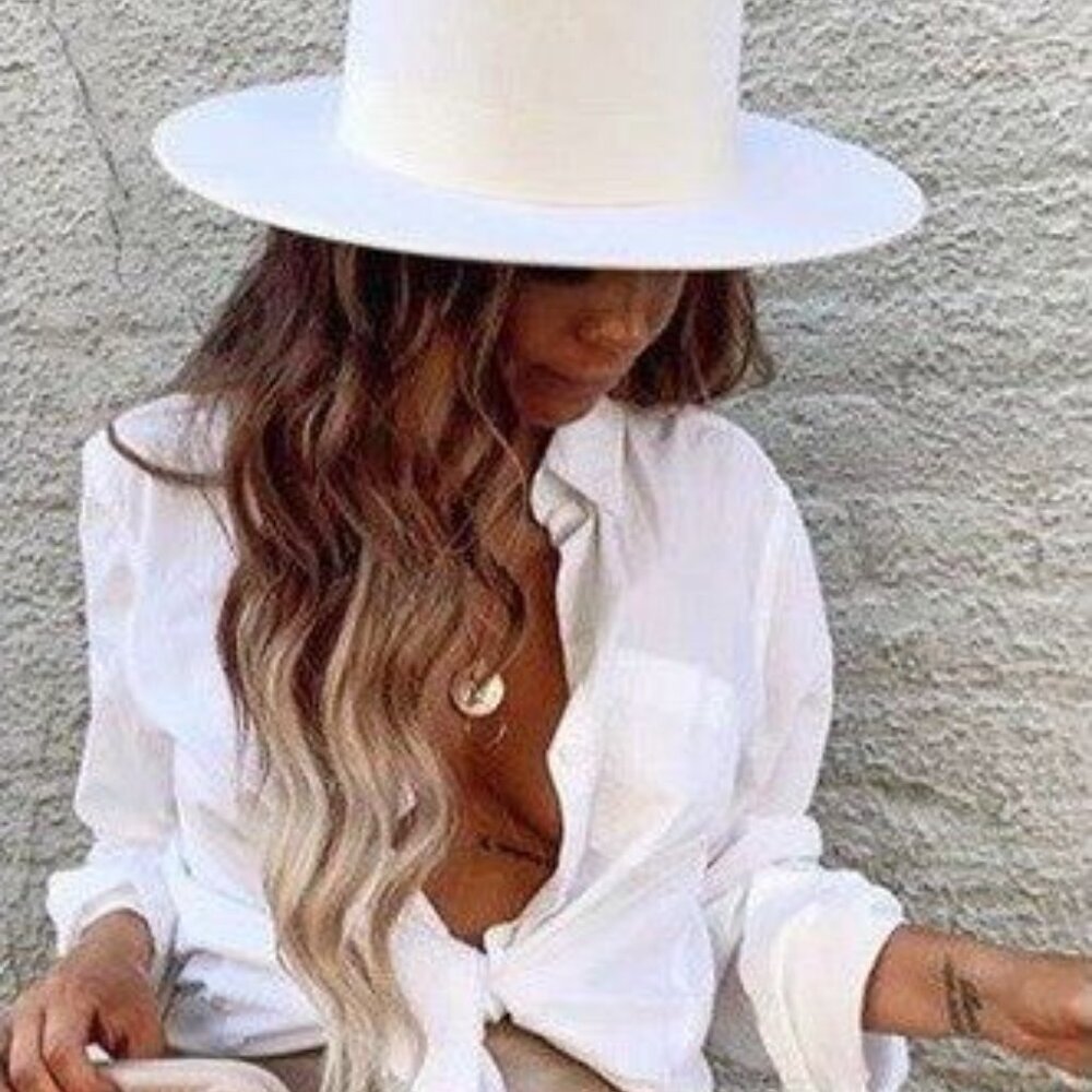 Vida Ivory Felt Gambler Hat